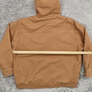 Elkmont Men's Size 2XL Bomber Jacket Brown Cotton Comfort Fit Insulated Work